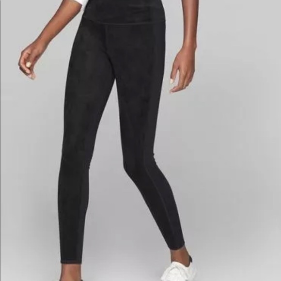 Athleta Pants - Athleta Beautiful faux suede front leggings